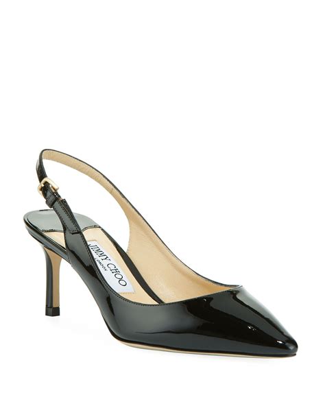 Women's Patent leather slingback shoes 